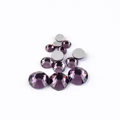 Crystal Lane DIY Combo Glass Flatback Rhinestones SS3 / SS6 / SS12 Light Violet