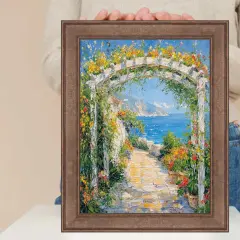 Modern Mocha Bronze Flat Picture Frame 12x24 frame