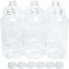 1 Liter Soda Bottles - 6 Pack - for Science Experiment Use