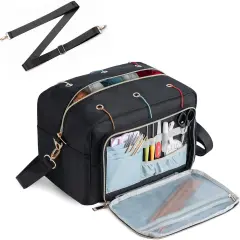 Crochet Bag, Yarn Storage Organizer (BLACK)