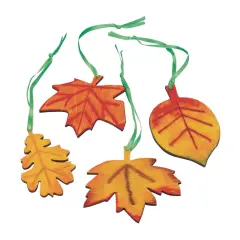Wood Leaves Craft Kit (Pack of 48)