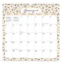 Tuscan Delight | 2026 12 x 12 Inch (Hanging) Monthly Square Wire-O Calendar | Sticker Sheet