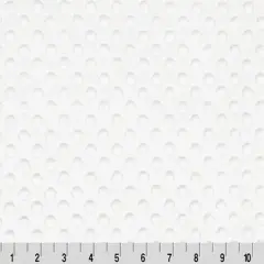 White Cuddle Dimple Fabric per yard