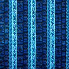 1 Yard Traditional Fiji Cotton Fabric Bark Cloth 45 Inches Width Blue