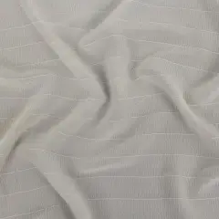 1 Yard Sugar Swizzle Crinkled Silk Crepe Tonal Pinstripe Lightweight Luxury Material 44 inch Width