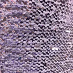 63" wide Velvet Sequin Stretch Fabric Polyester Spandex Embroidered Sparkle Knit by Yard Lilac