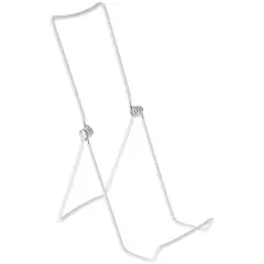Gibson Holders 6AC Adjustable White Wire Display Easel, 3.5" W x 4.5" D x 9.25" H