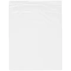 Plymor 12" x 15", White 2 Mil Zipper Reclosable Plastic Bags