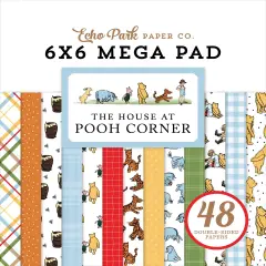 Echo Park Double-Sided Cardmakers Mega Paper Pad 6"X6"-The House At Pooh Corner