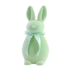 16" Flocked Button Nose Bunny (WH0139) Mint
