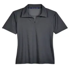 Devon & Jones&reg; CrownLux Performance Ladies Address Melange Polo Black Heather