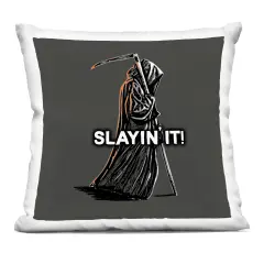Stupell Industries Slayin' It Grim Reaper Indoor Pillow, 18 x 7 x 18