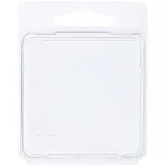 Collecting Warehouse Clear Plastic Clamshell Package / Storage Container, 2.375" H x 2.375" W x 0.625" D