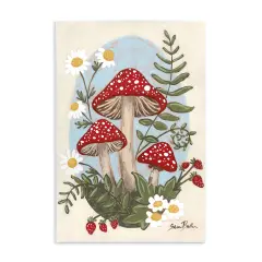 Stupell Industries Cottage Mushrooms & Blooms Wall Plaque Design by Sara Baker