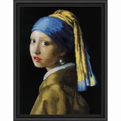 RIOLISGirl with a Pearl Earring Counted Cross-Stitch Kit Multi