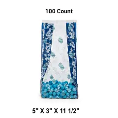 Christmas Patterned Cello Bags 5&rdquo; x 3&rdquo; x 11.5&rdquo;