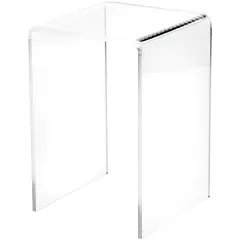 Plymor Clear Acrylic Vertical Square Display Riser, 7.5" H x 5" W x 5" D (3/16" thick)