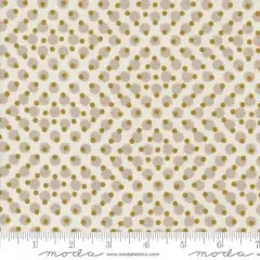 Pine Valley Snow Natural Geometric Dots 44"/45" Fabric Per Yard
