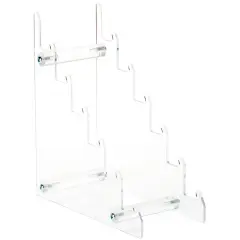 Plymor Clear Acrylic 6-Tier Display Easel, 8.5" H x 3.5" W x 7.75" D (For 6" - 7" Plates)