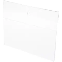 Plymor Clear Acrylic Top-Fold Literature Sign Holder Frame (Wall Mount), 10" W x 8" H