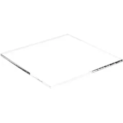 Plymor Clear Acrylic Square Polished Edge Display Base, 7" W x 7" D x 0.25" H