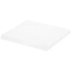 Plymor Frosted Acrylic Square Display Base (Angled-Front for Label), 5" W x 5" D x 0.375" H