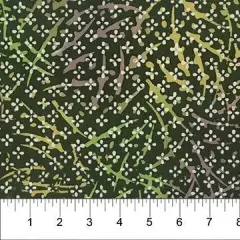 Banyan 83050-79 TABLESCAPE - Dots & Branches - Dark Green 45" Fabric Per Yard