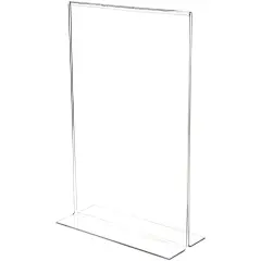 Plymor Clear Acrylic Sign Display / Literature Holder (Bottom-Load), 11" W x 17" H