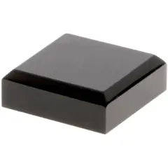 Plymor Black Acrylic Square Beveled Display Base, 1.5" W x 1.5" D x 0.5" H