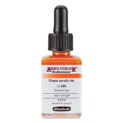 Schmincke Aero Color Professional Airbrush Color - 28 ml, Red Orange