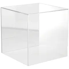 Plymor Clear Acrylic Display Case, 12" x 12" x 12" No Base (Mirrored)