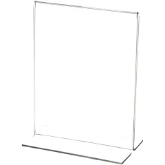 Plymor Clear Acrylic Sign Display / Literature Holder (Bottom-Load), 5.5" W x 7" H