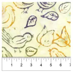 Banyan 80973-14 SWEET TUNES Birds - Creme 45" Fabric Per Yard