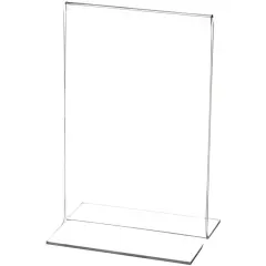 Plymor Clear Acrylic Sign Display / Literature Holder (Bottom-Load), 8" W x 10" H