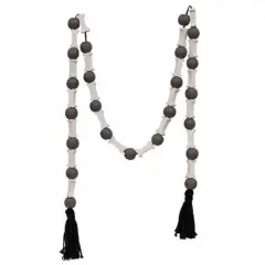 Halloween Skeleton Bones and Bead Garland with Tassels 49 Inch