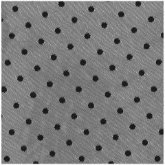 1 Yard Polka Dot Lace Mesh Solid Fabric, 58/60&Prime; Wide Nylon Spandex Blend BLACK