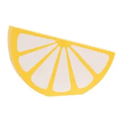 Decorative Wooden Lemon Slice Figurine for Home Accent Tray Table Shelf Display