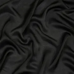 1 Yard Black Satin Faced Silk Chiffon Premium Fashion Textile 54 Inch Width