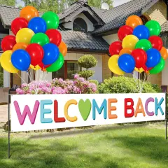 36 Pcs Welcome Back to School Banner