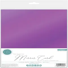 Craft Consortium Essential Mirror Card A4 10/Pkg-Lilac
