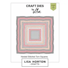 Lisa Horton Crafts Dies-Torn Edge Squares