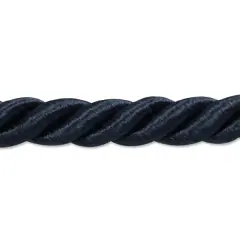 5 yards of Rebekah 1/4" Twisted Cord Trim | 5 yard cut Navy Blue