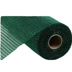 10"x10yd Horizontal Wide Stripe Mesh - Hunter Green - Premium Wreath Supplies-RE890012