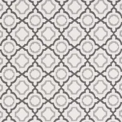 Fossil - Grey & Silver Abstract & Geometric Upholstery Fabric 54 Inches"