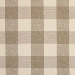 Buffalo Sand - Beige & Taupe Check & Houndstooth,Plaid Upholstery Fabric 54 Inches"