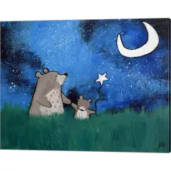 Two Bears by Andrea Doss 20" x 16" Canvas Wall Art