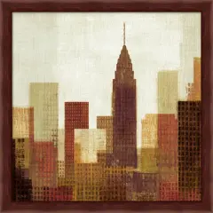 Summer in the City III by Mo Mullan 13" x 13" Framed Wall Art