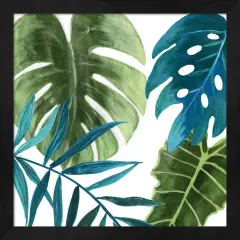 Tropical Leaves I by Asia Jensen 13" x 13" Framed Wall Art