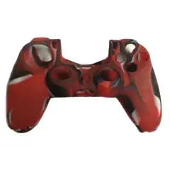 Kitcheniva Silicone Rubber Cover Case Skin For Sony Playstation 4 PS4 Controller Black+red