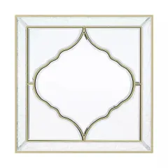 Large Square Wall Mirror Gold Edge Bedroom Hallway Living Room Decorative Mirror